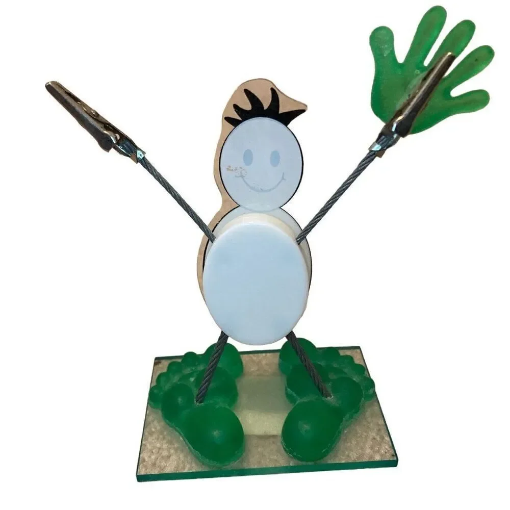 Smiley Face Figure Picture Holder Frame Happy Kids Cute Smile